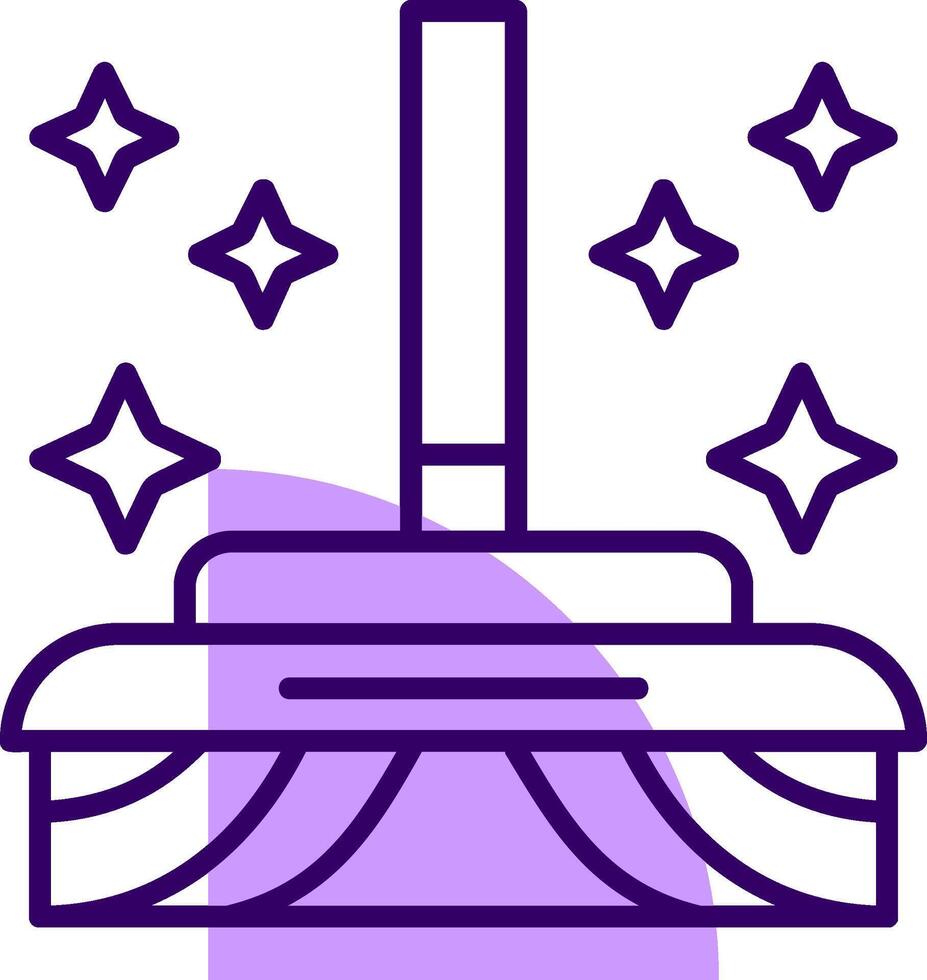 Mop Outline Style Icon vector