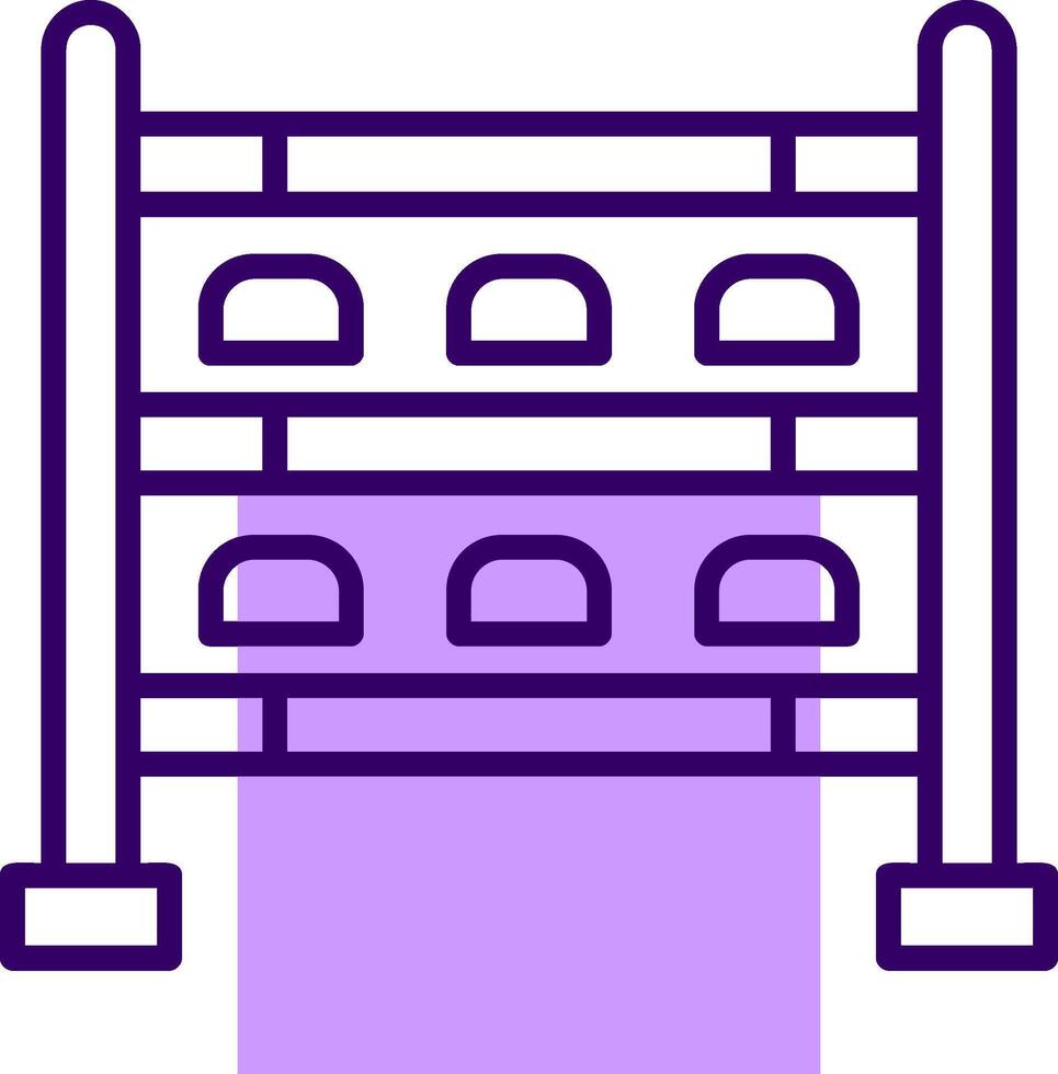 Shoe rack Outline Style Icon vector