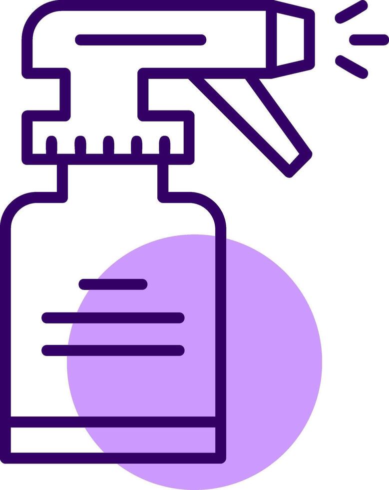 Cleaning spray Outline Style Icon vector