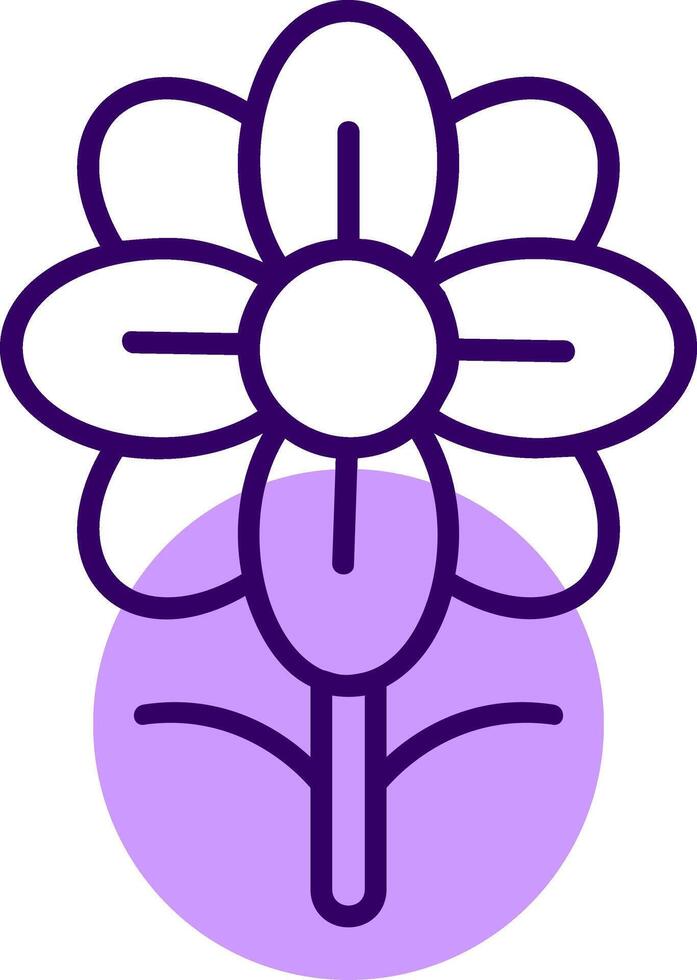 Flower Outline Style Icon vector