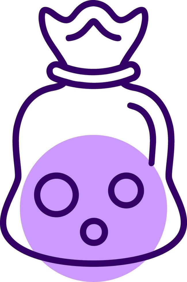 Trash bags Outline Style Icon vector