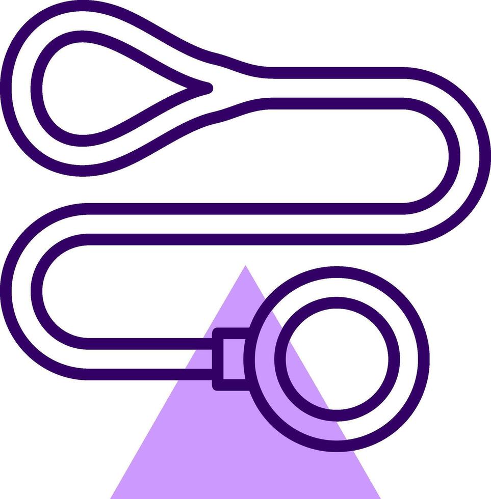 Dog leash Outline Style Icon vector