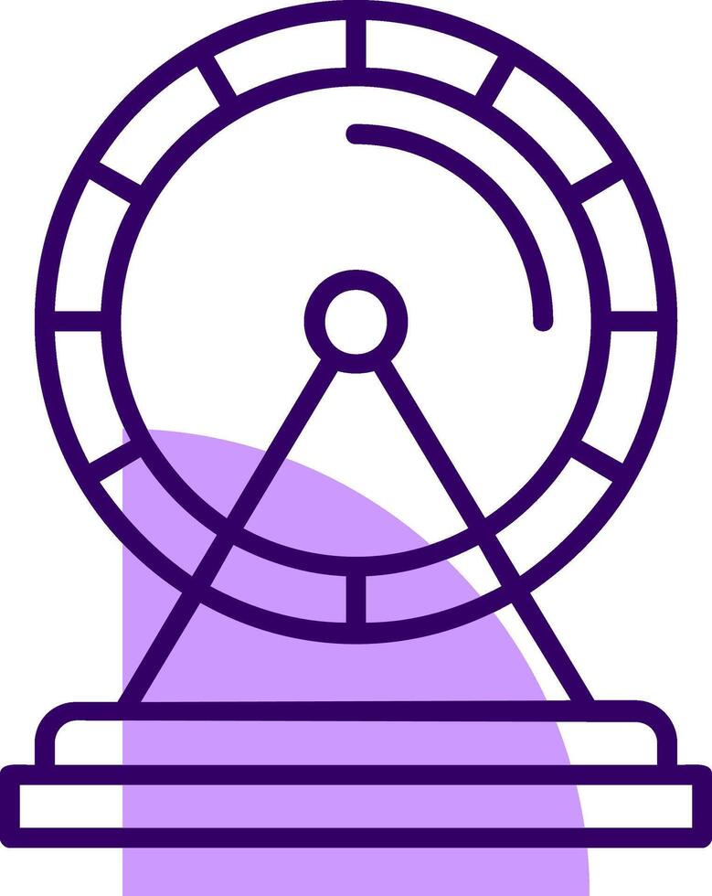 Hamster wheel Outline Style Icon vector