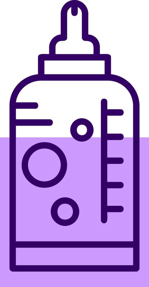 Baby bottle Outline Style Icon vector