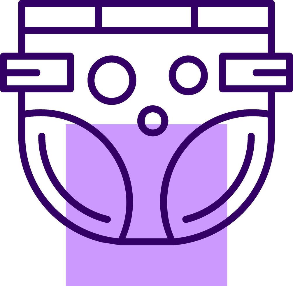 Diaper Outline Style Icon vector