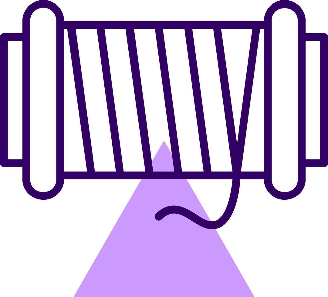 Thread spool Outline Style Icon vector