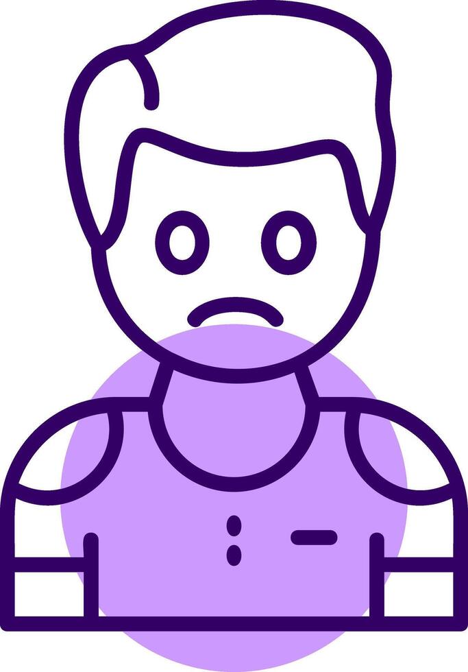 Guilt Outline Icon Style vector