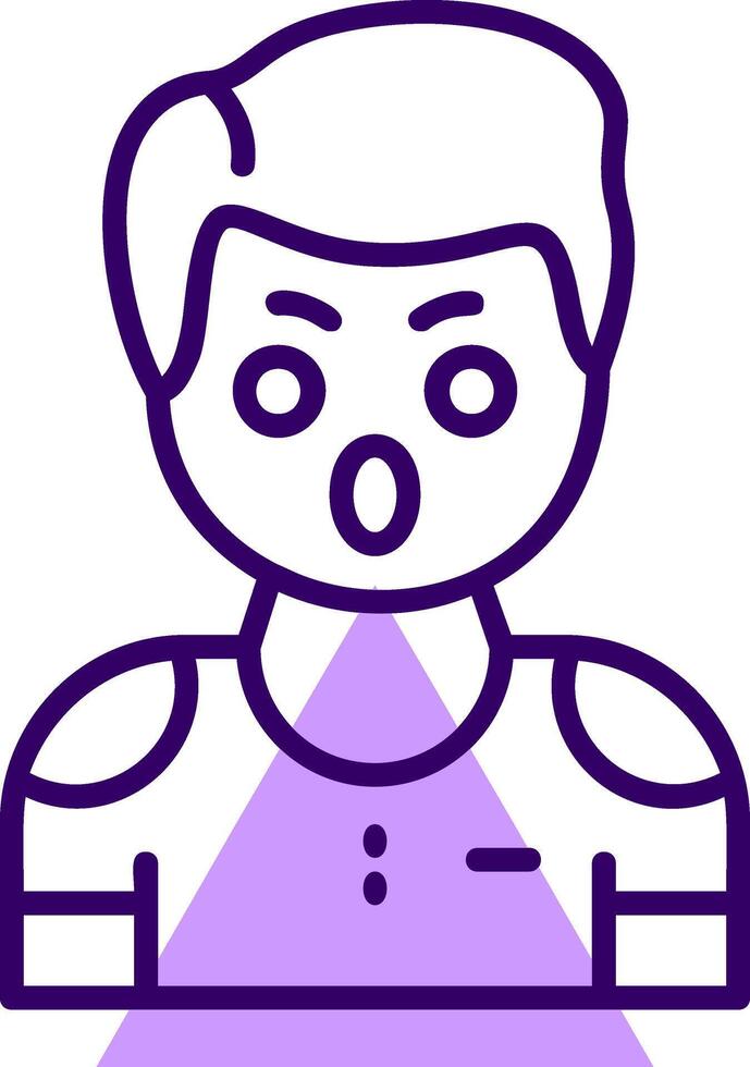 Awe Outline Icon Style vector