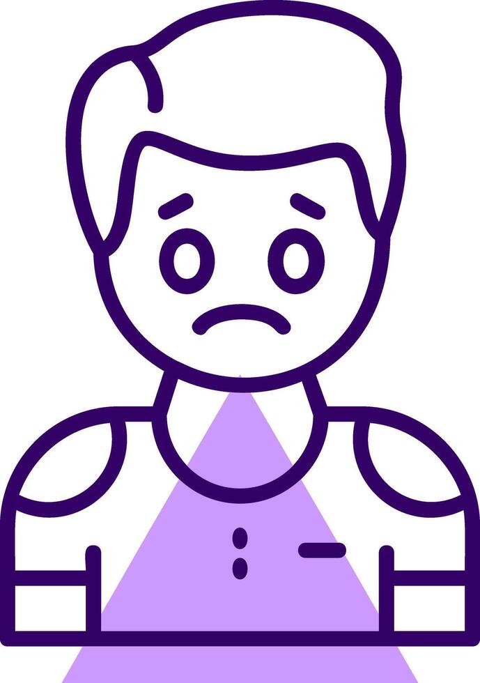 Shame Outline Icon Style vector