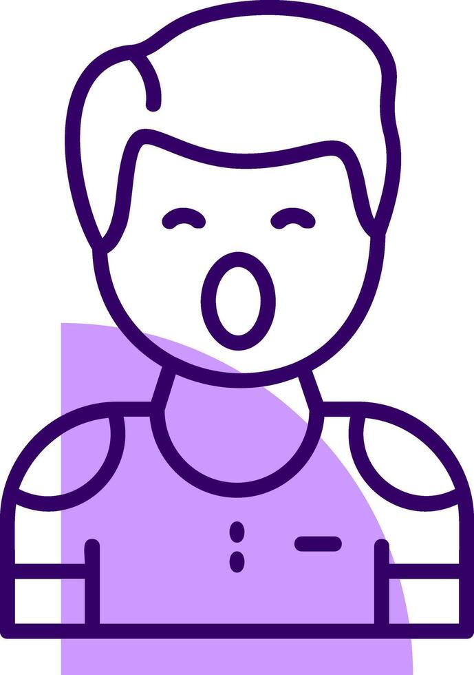 Fierceness Outline Icon Style vector