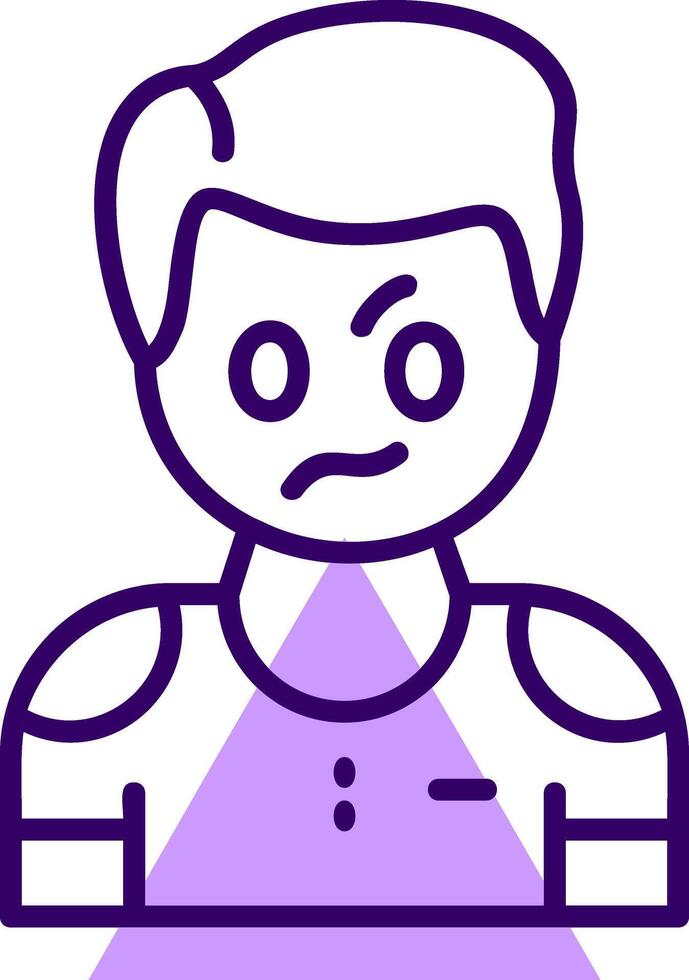 Irritation Outline Icon Style vector