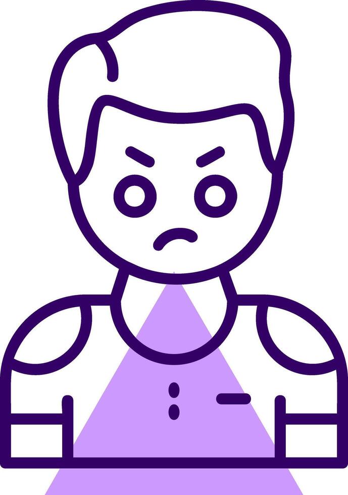Jealousy Outline Icon Style vector