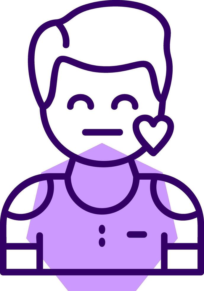 Compassion Outline Icon Style vector