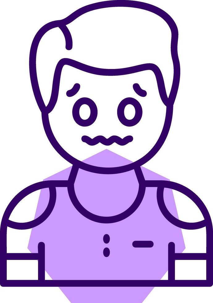 Disgust Outline Icon Style vector