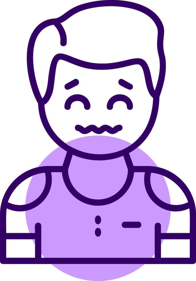 Anxiety Outline Icon Style vector