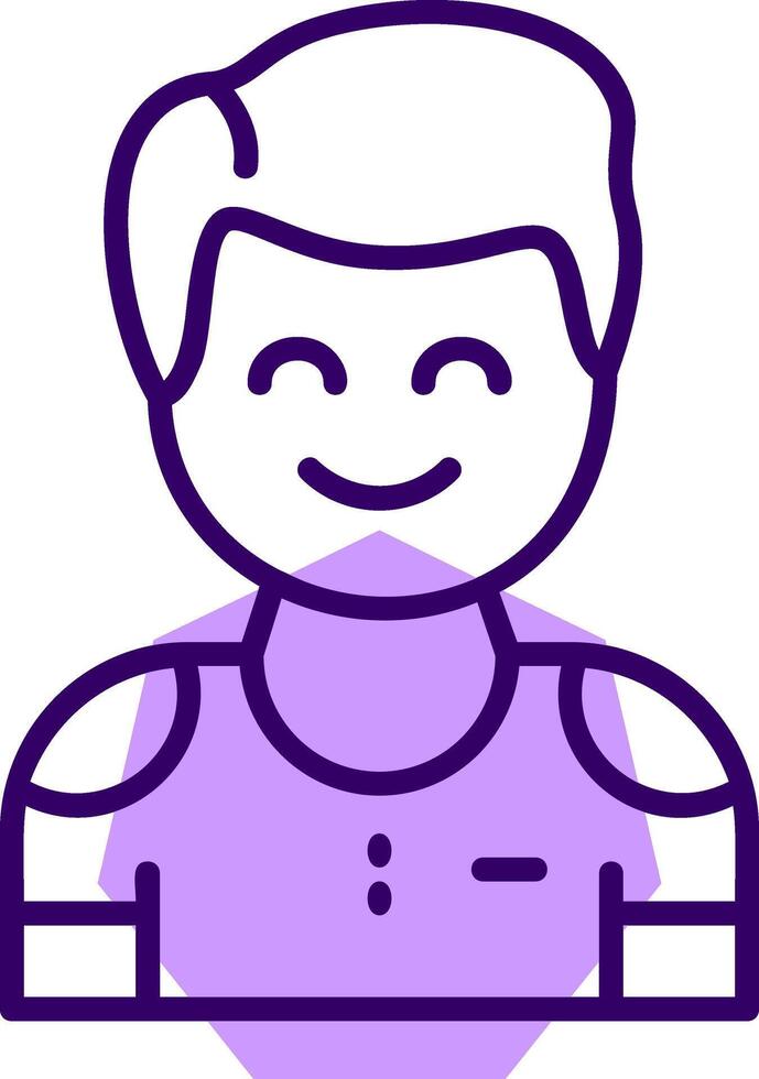 Contentment Outline Icon Style vector