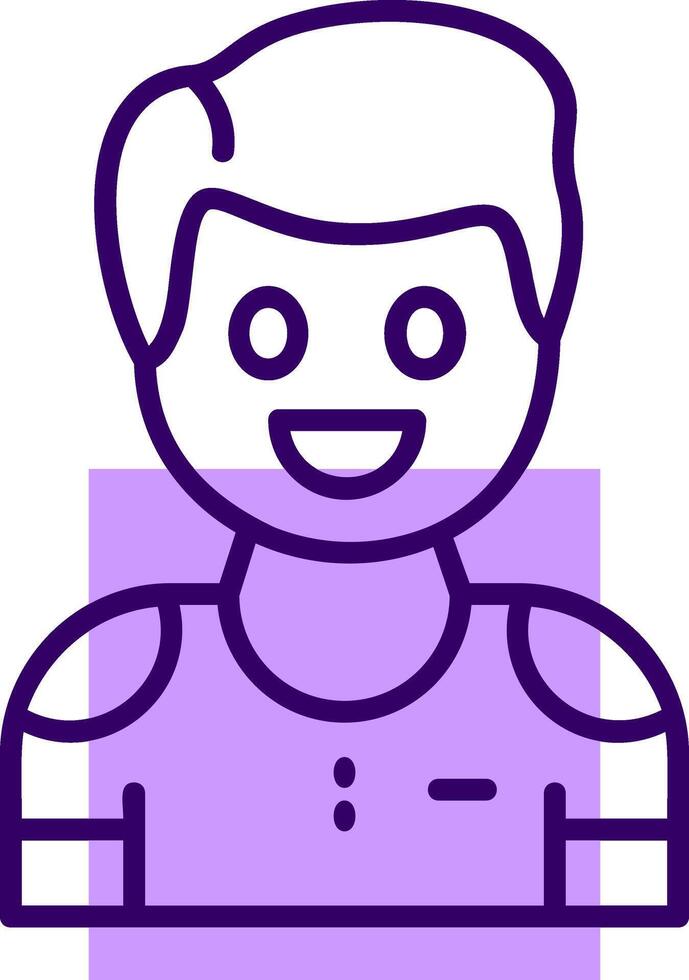 Joy Outline Icon Style vector