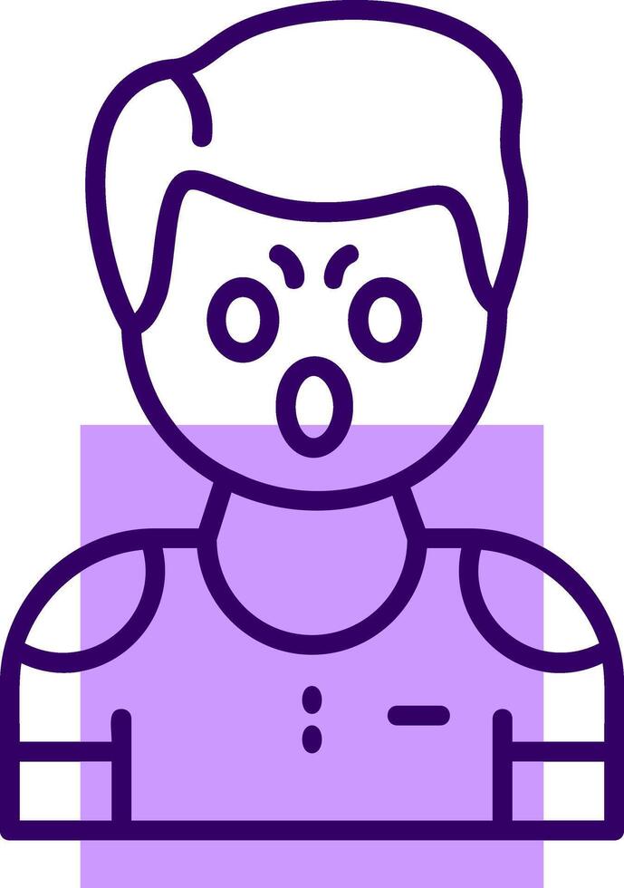 Surprise Outline Icon Style vector