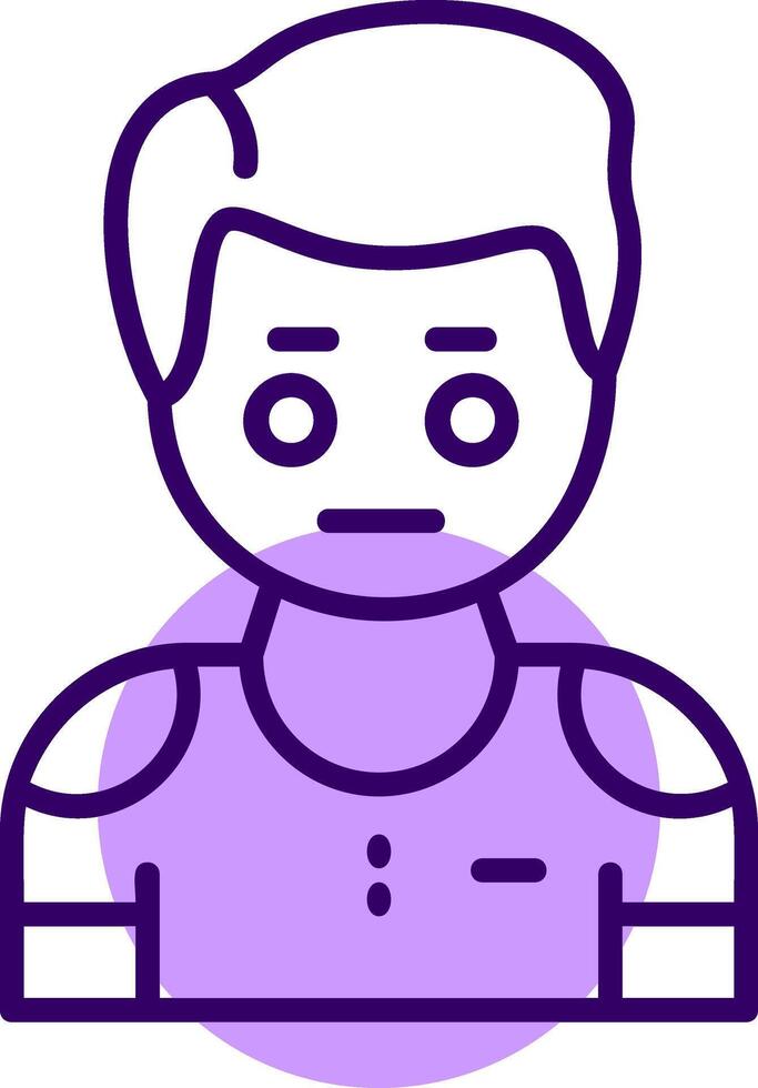 Boredom Outline Icon Style vector