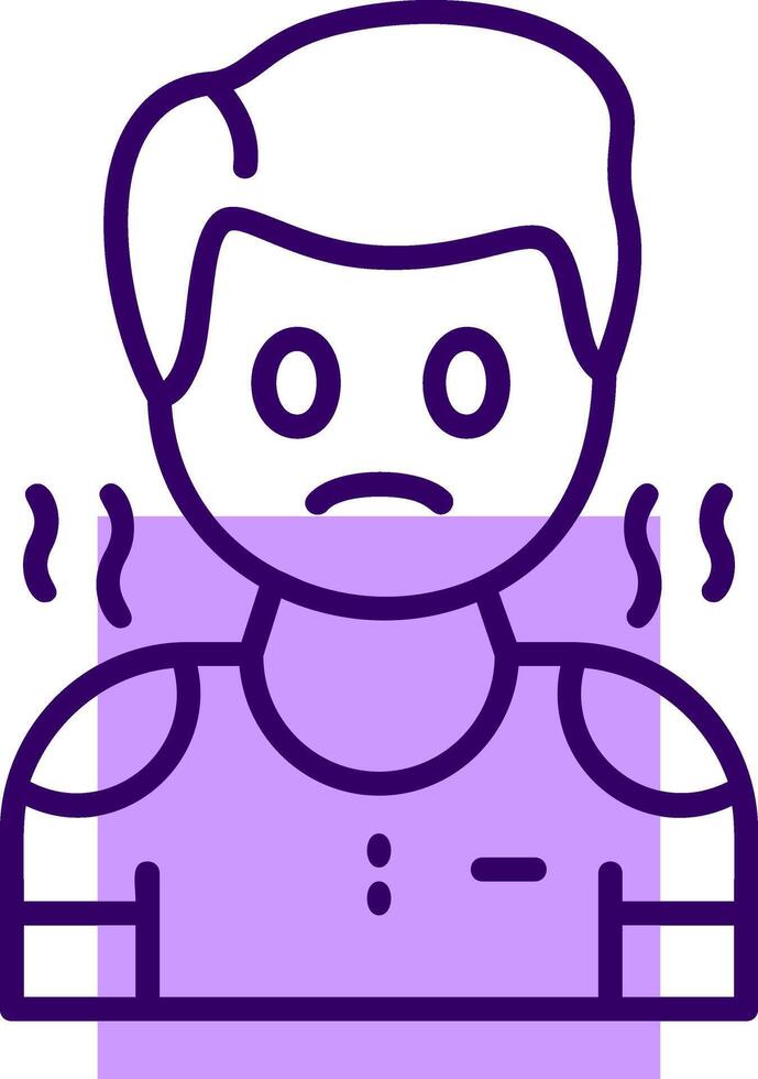 Pity Outline Icon Style vector