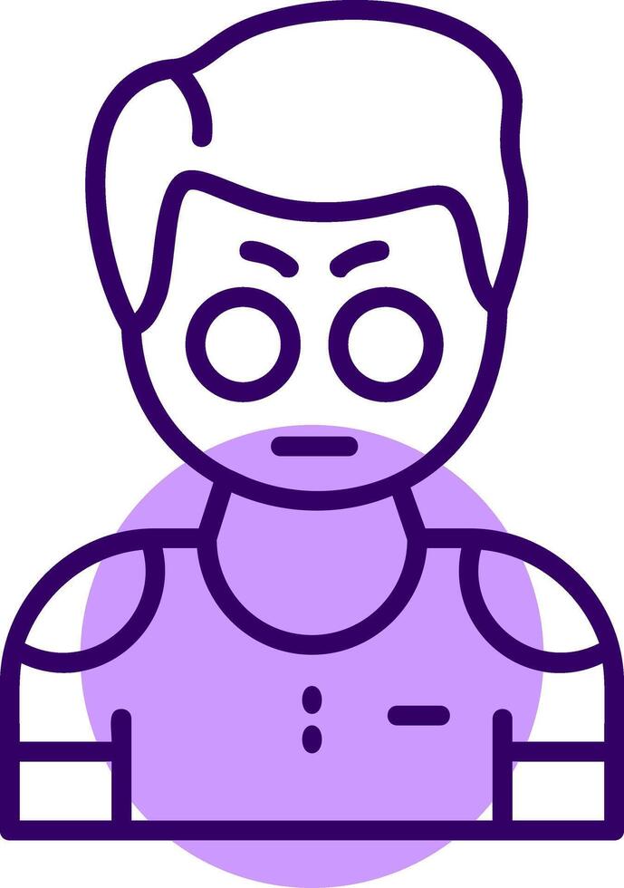 Amazement Outline Icon Style vector