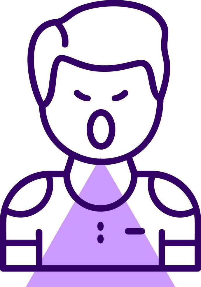 Hostility Outline Icon Style vector