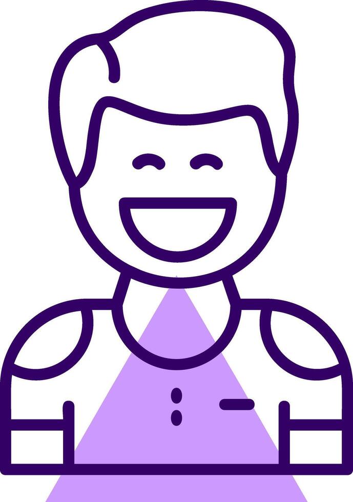 Eagerness Outline Icon Style vector