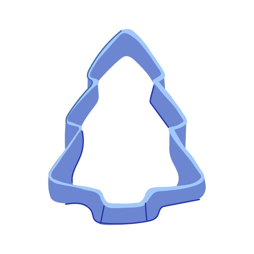 dough cookie cutter cartoon illustration vector