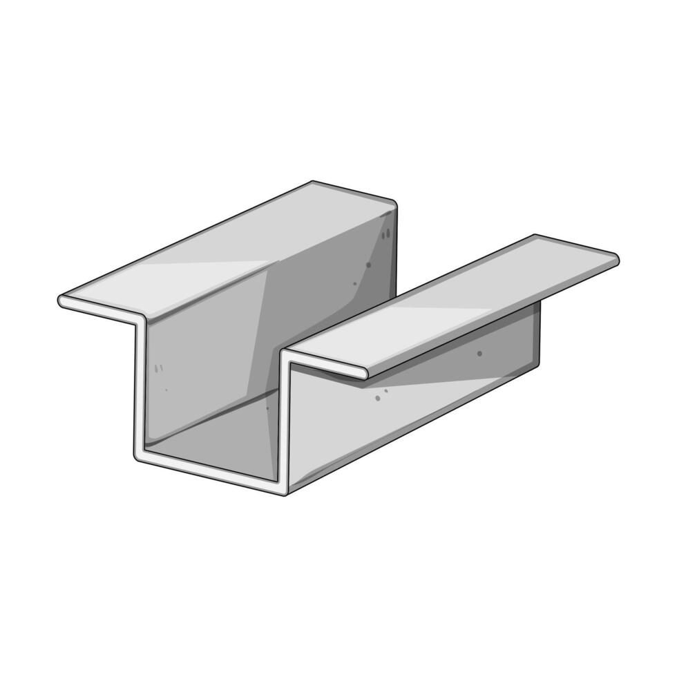 welding steel beam cartoon illustration vector