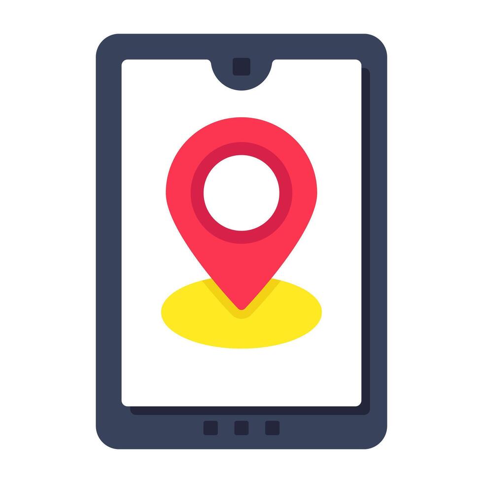 Creative design icon of mobile gps vector