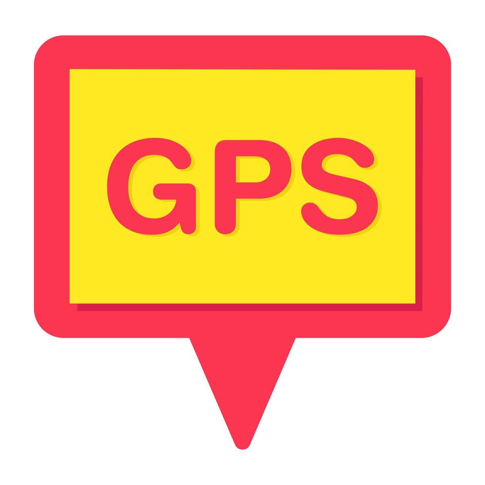 Perfect design icon of gps chat vector