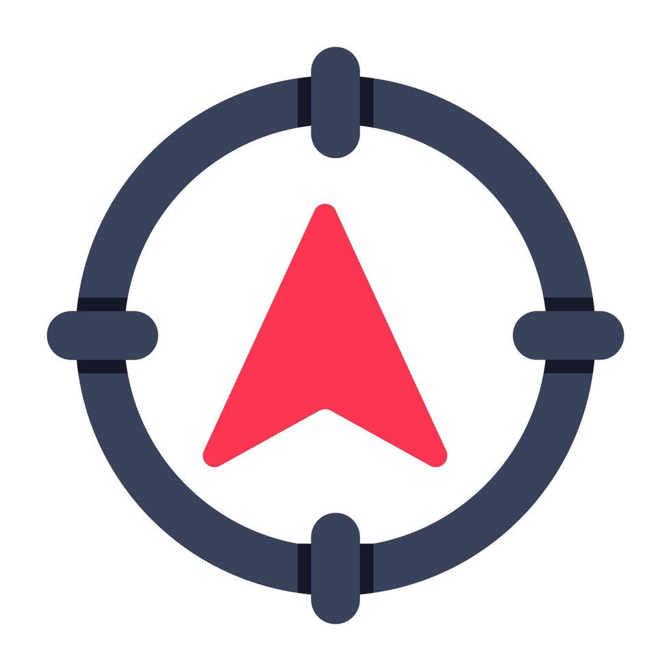 Perfect design icon of target location vector