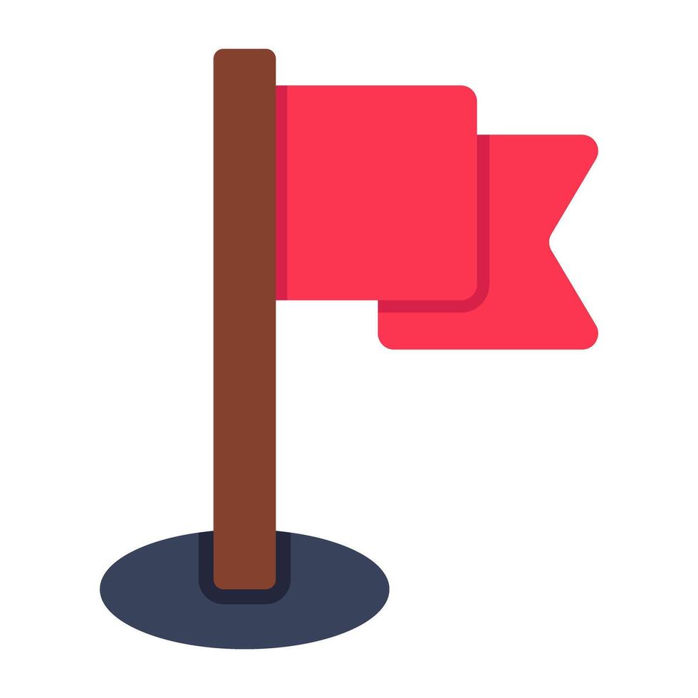 A beautiful design icon of flag vector