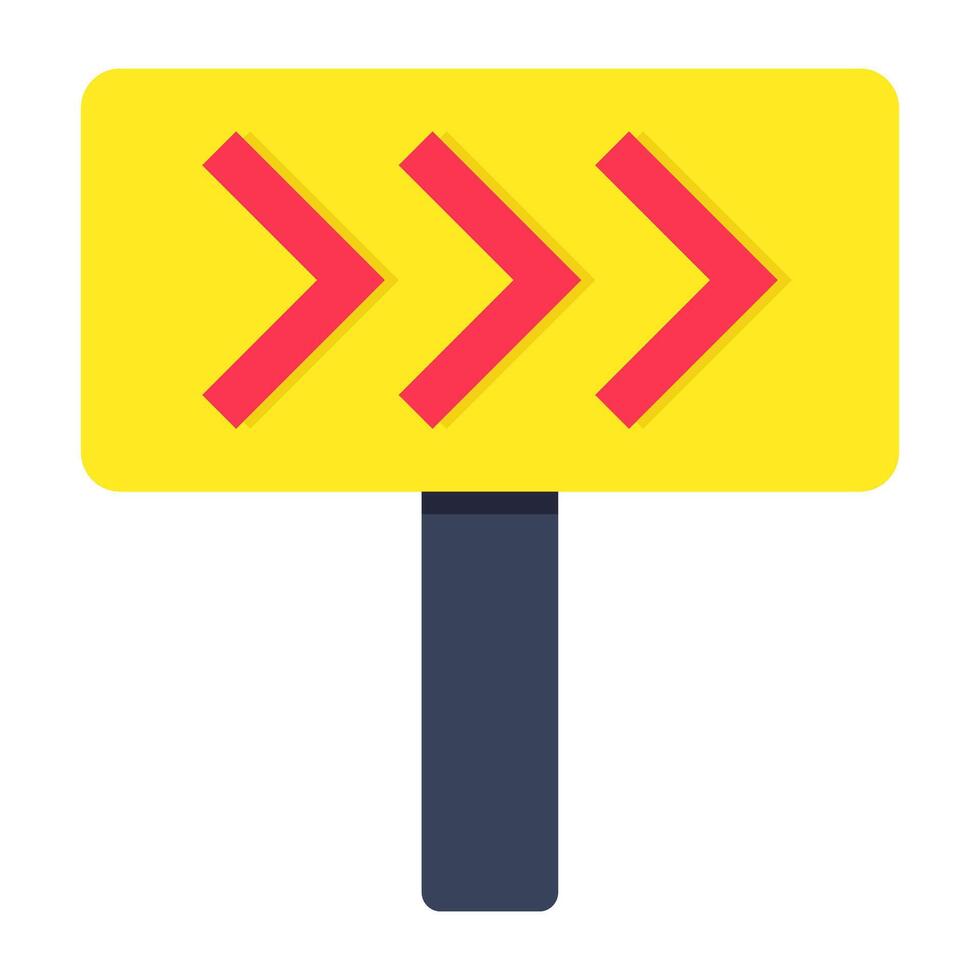 A trendy design icon of right Arrow board vector