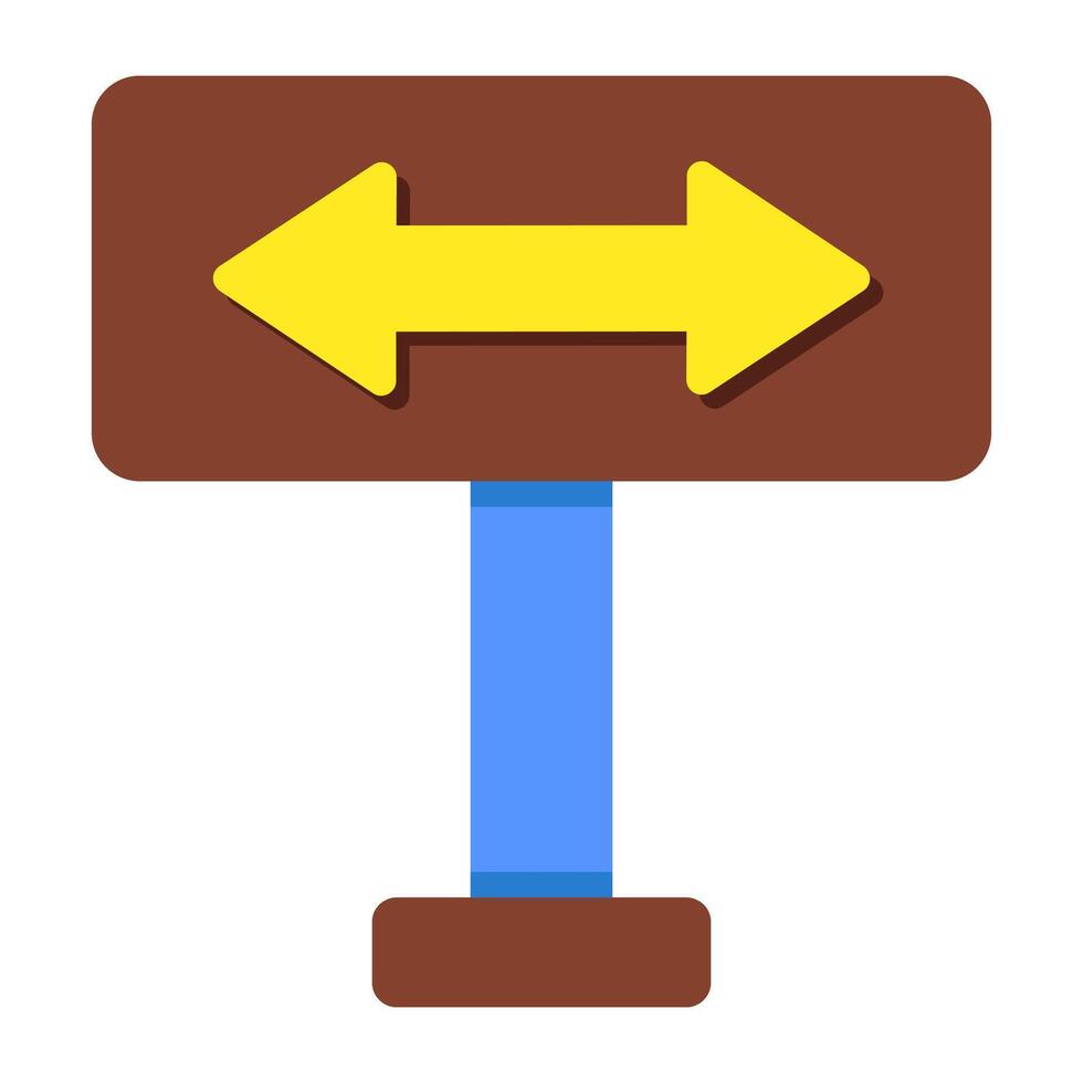 Premium design icon of two Arrow board vector