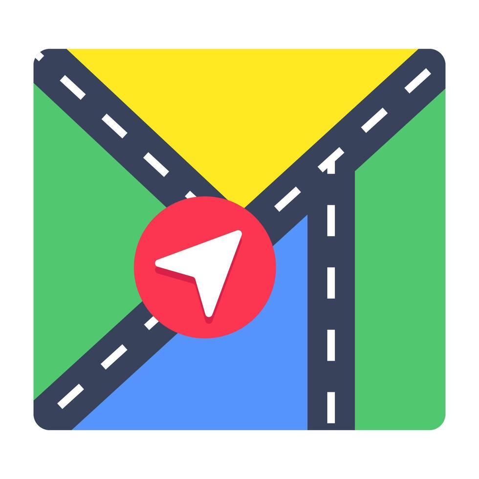 Perfect design icon of road map vector