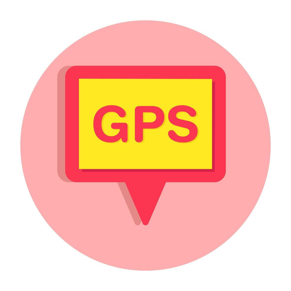 Perfect design icon of gps chat vector