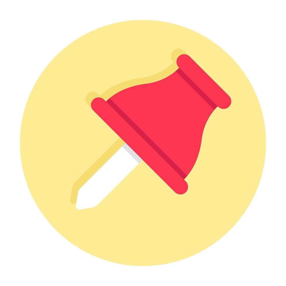 An icon design of location pin vector