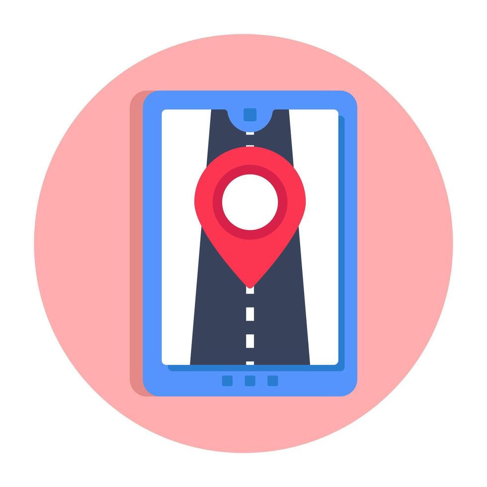 Perfect design icon of road location vector