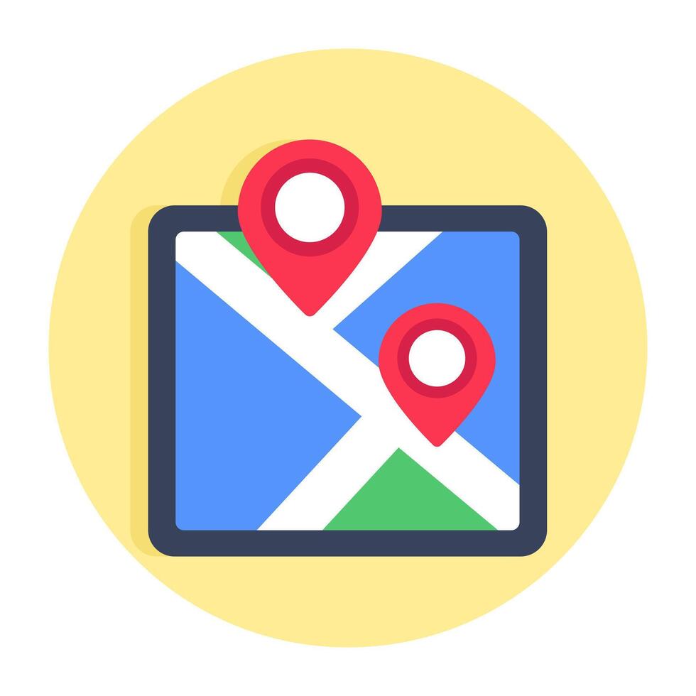A beautiful design icon of map vector