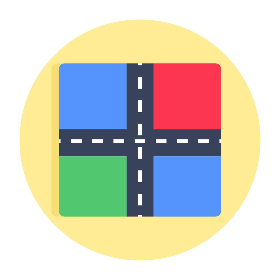 Creative design icon of road vector