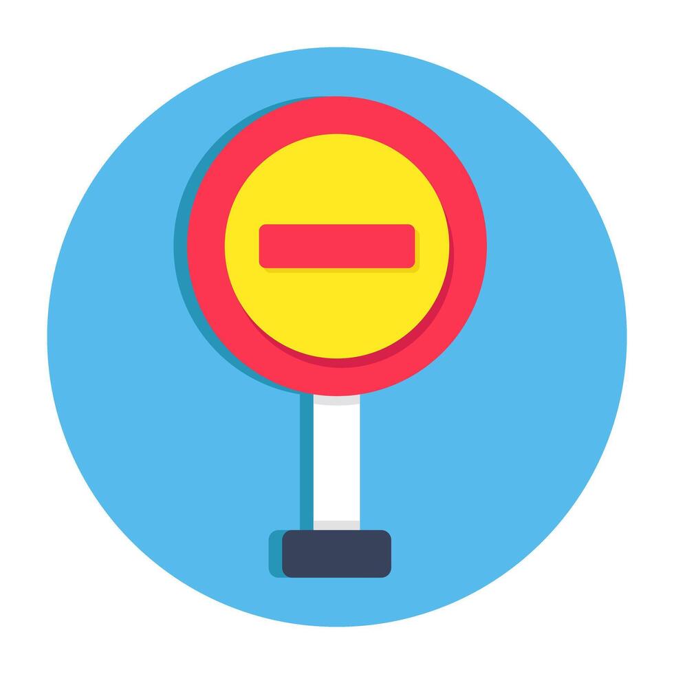 A trendy design icon of ban board vector
