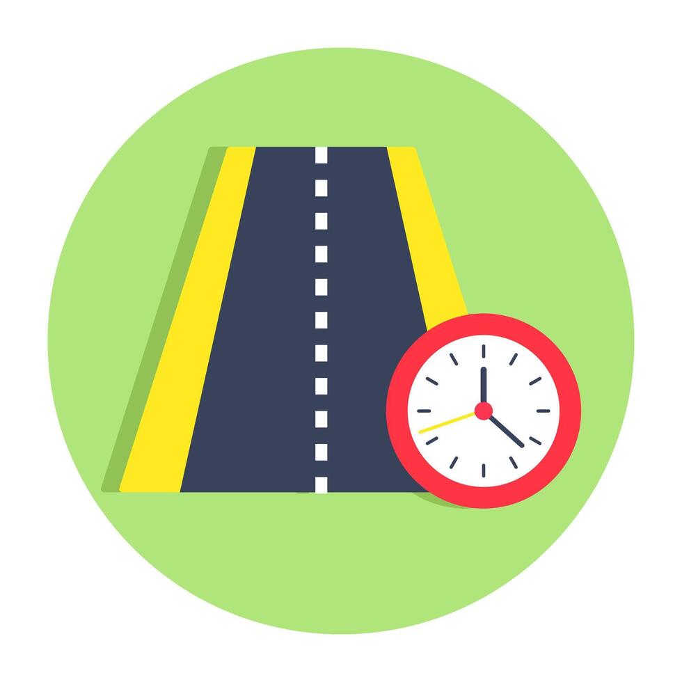 A beautiful design icon of travel time vector