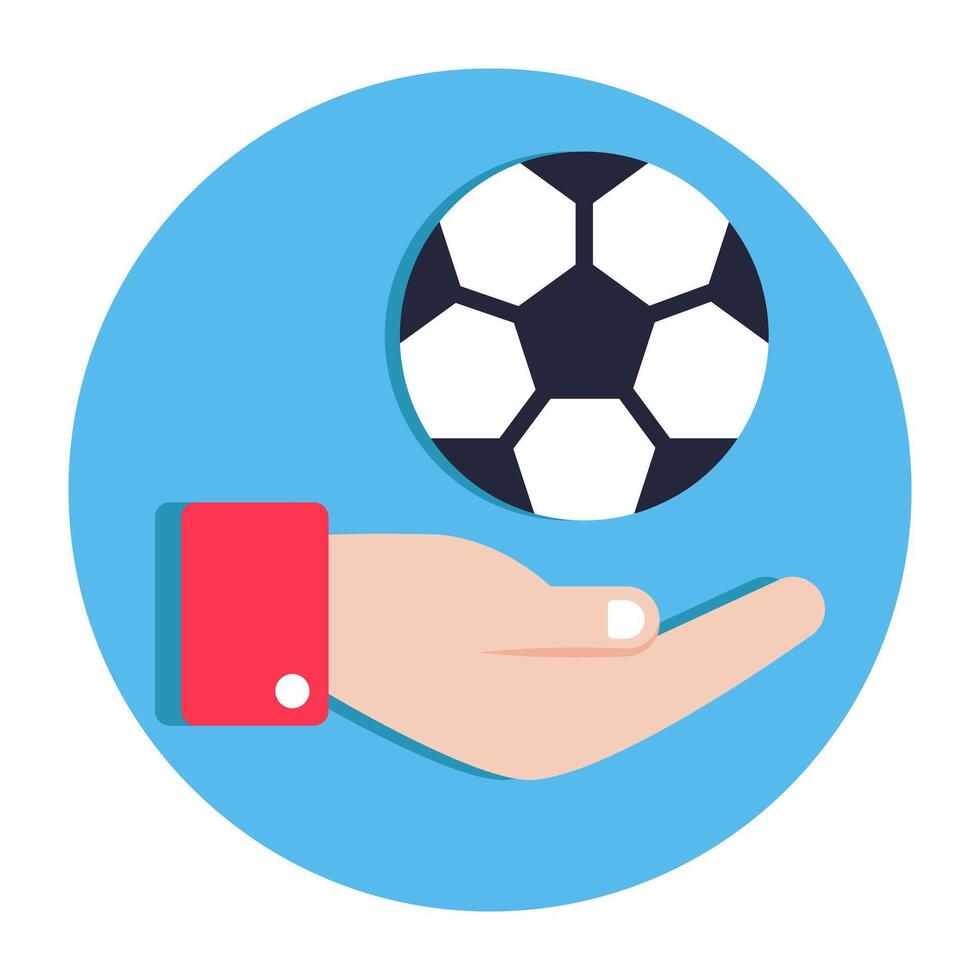 Modern design icon of football vector