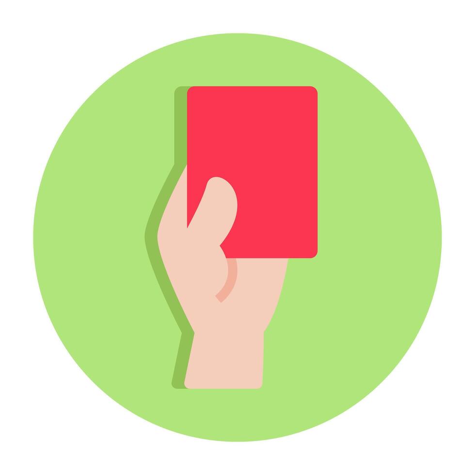 A unique design icon of penalty card vector