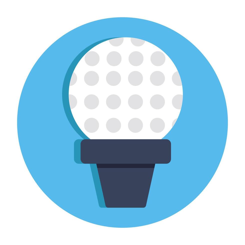 A unique design icon of golf tee vector
