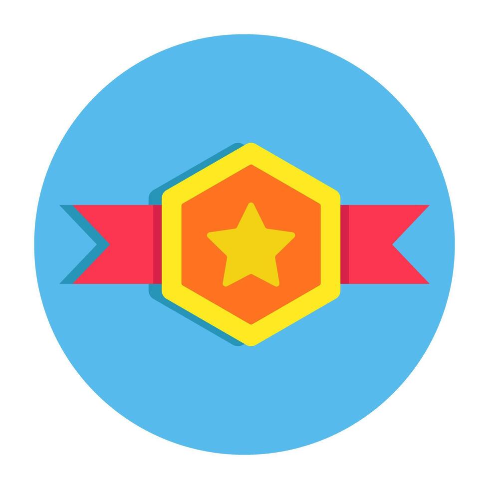 Wrestling belt icon in unique design vector