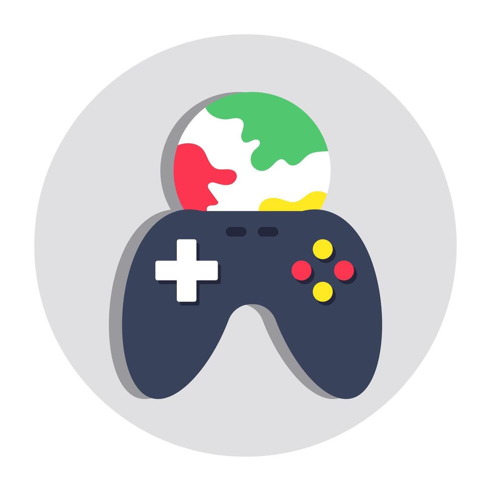 Modern design icon of global gaming vector
