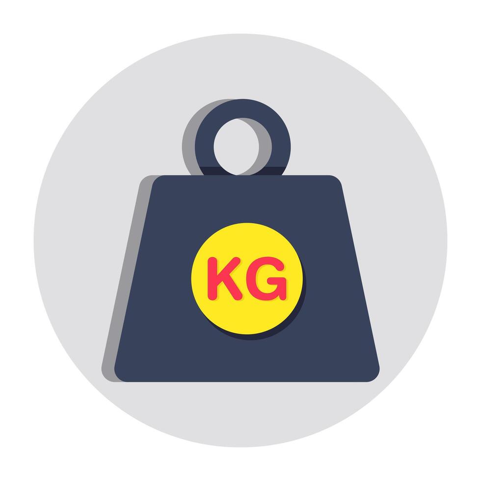A trendy design of kettlebell vector
