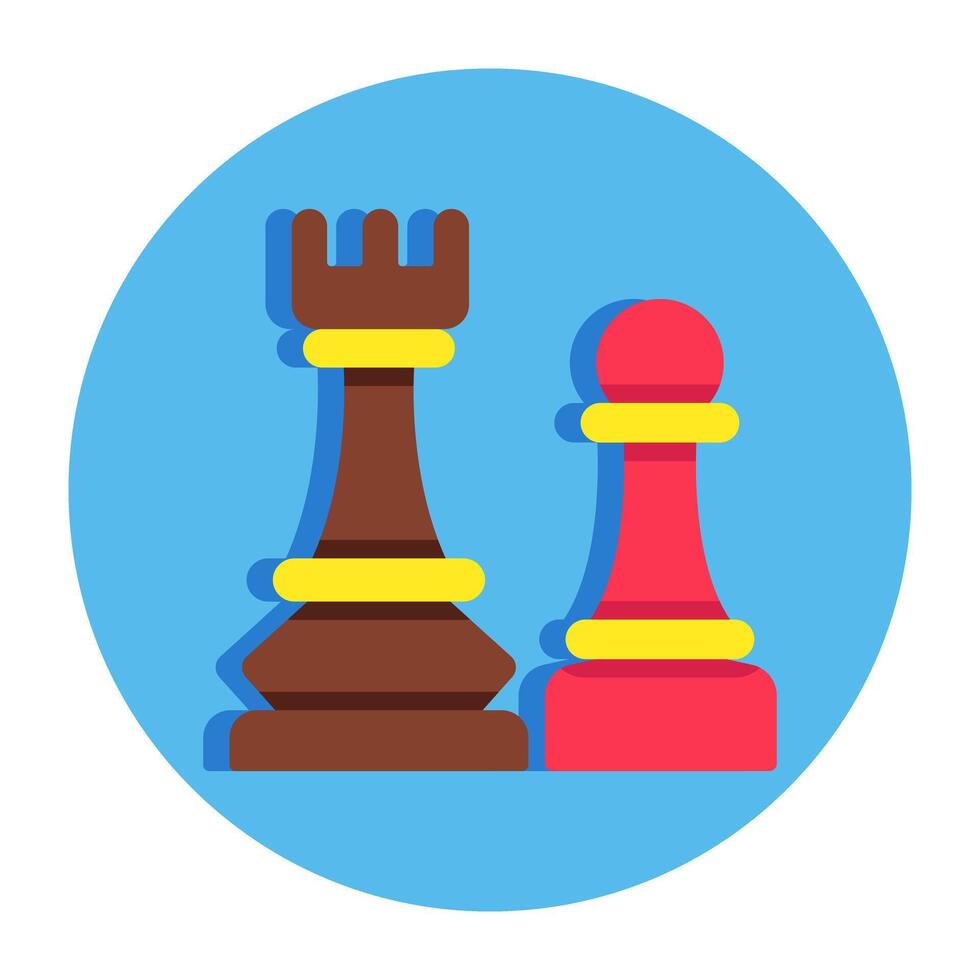 A perfect design icon of chess pieces vector